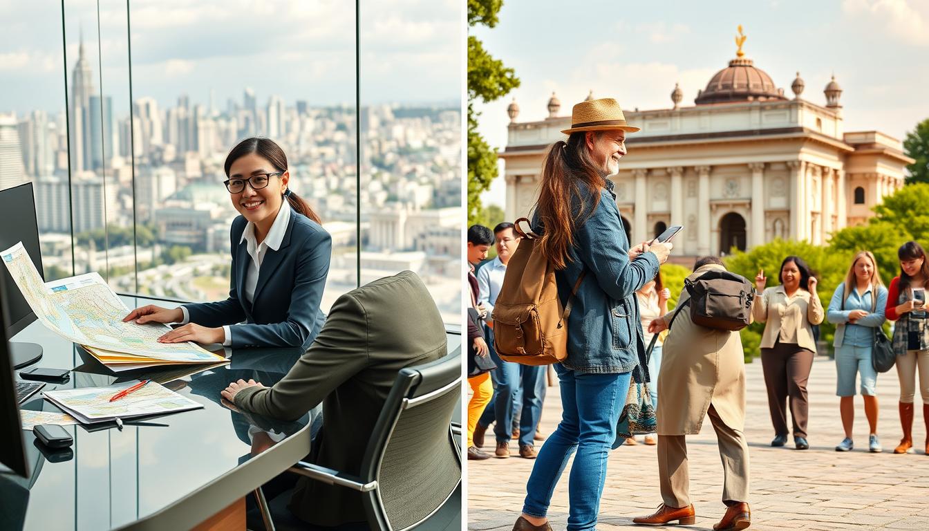 cual es la diferencia entre un agente de viajes y un guía turística
