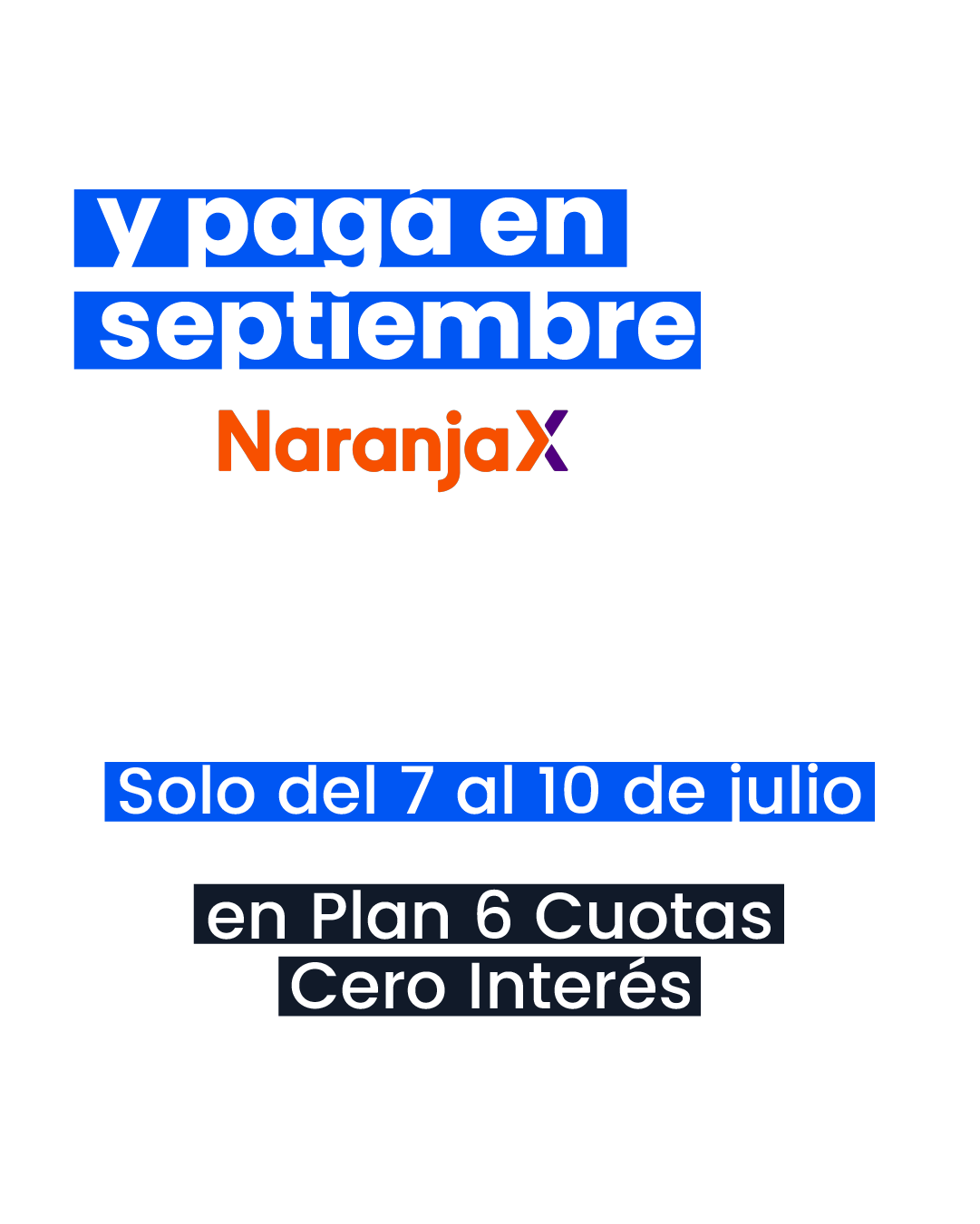 Promoción Septiembre naranja X
